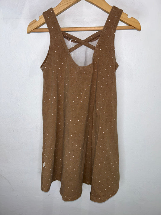Jax & Lennon brown dots dress 3-4y