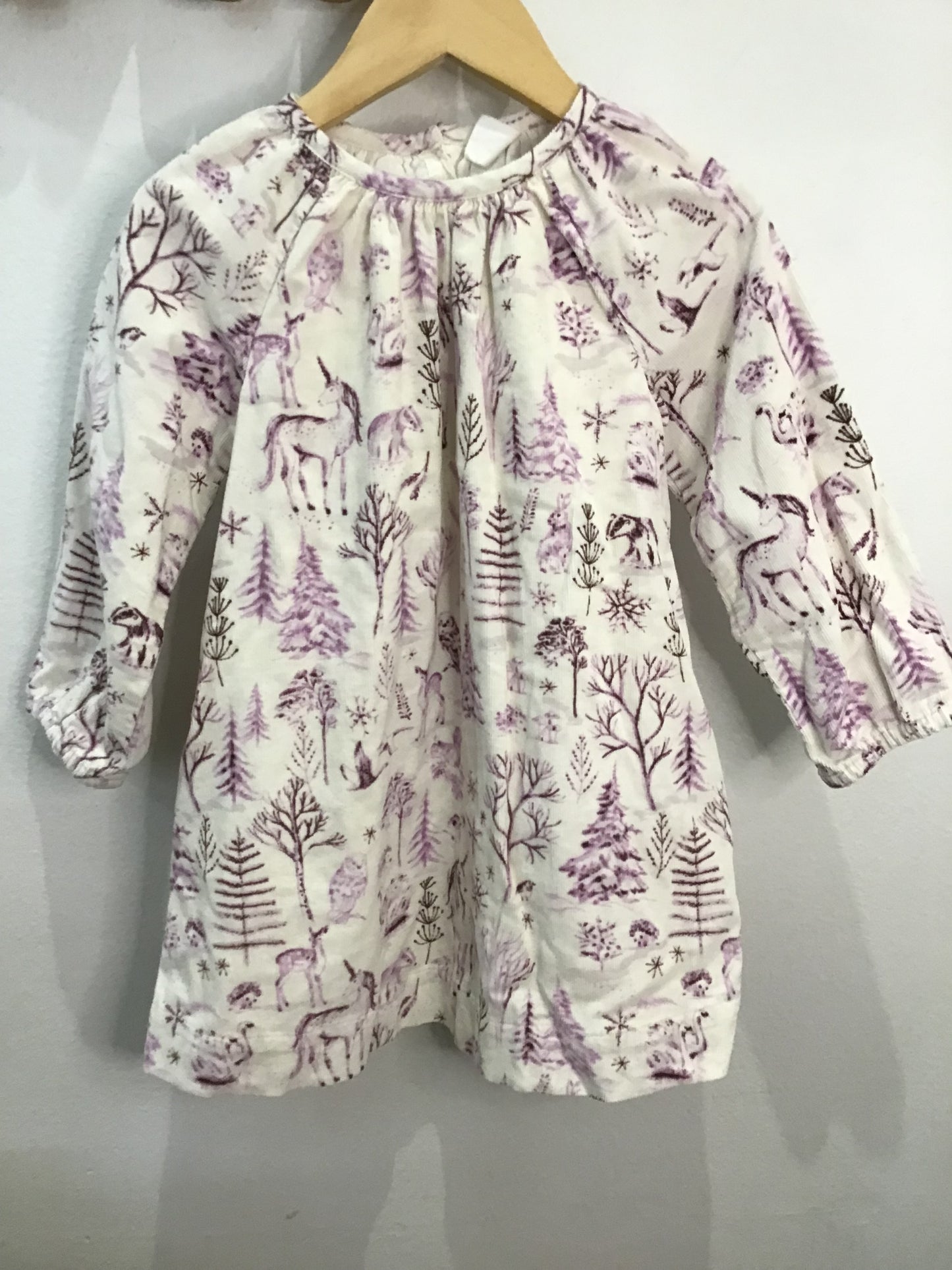 Dress garden purple cord 3y