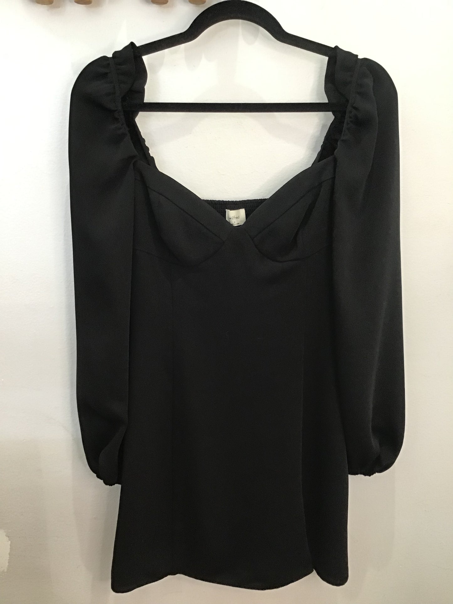 Wilfred little black dress - size 6 (small)
