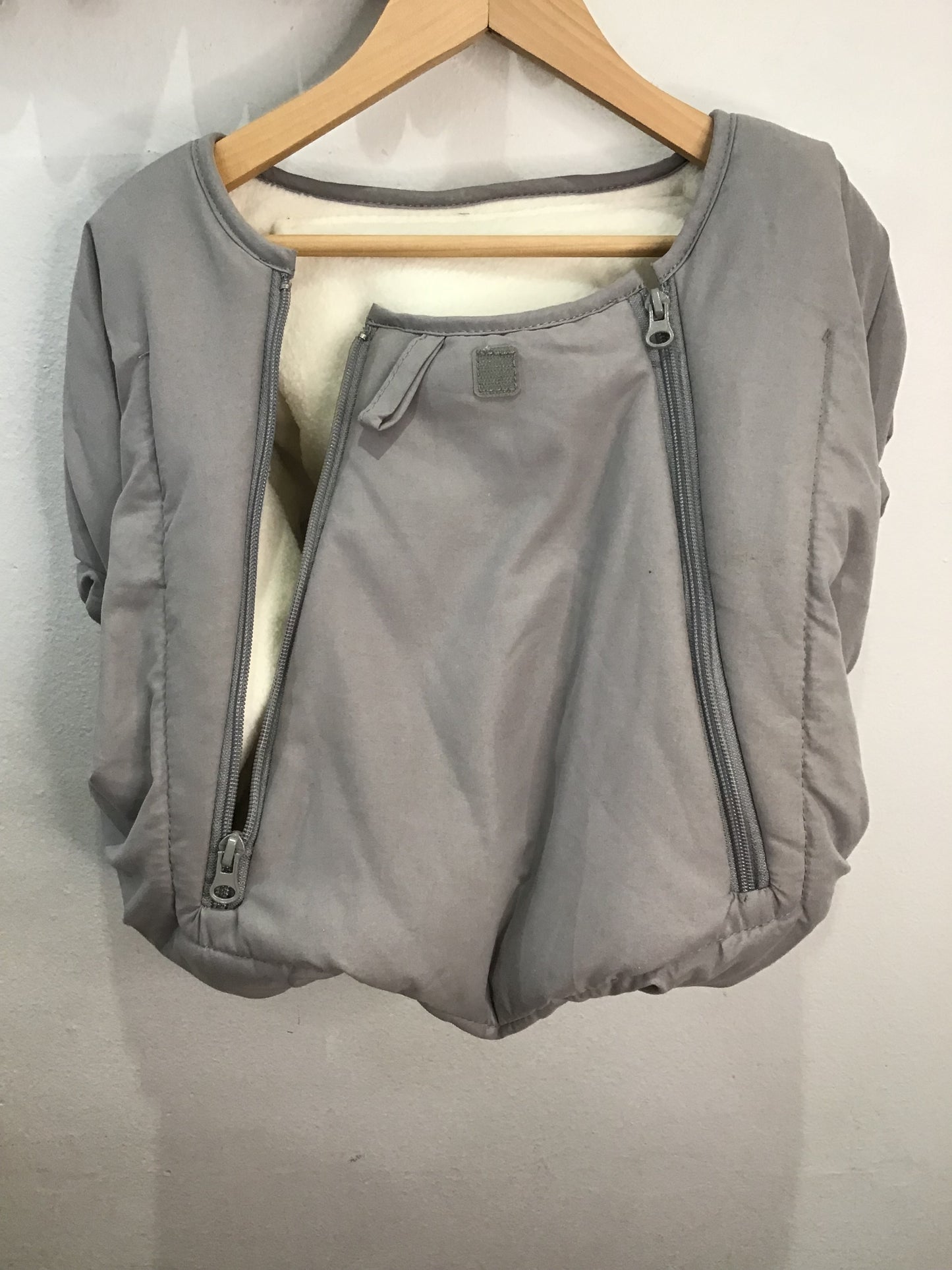 Grey infant carseat cover