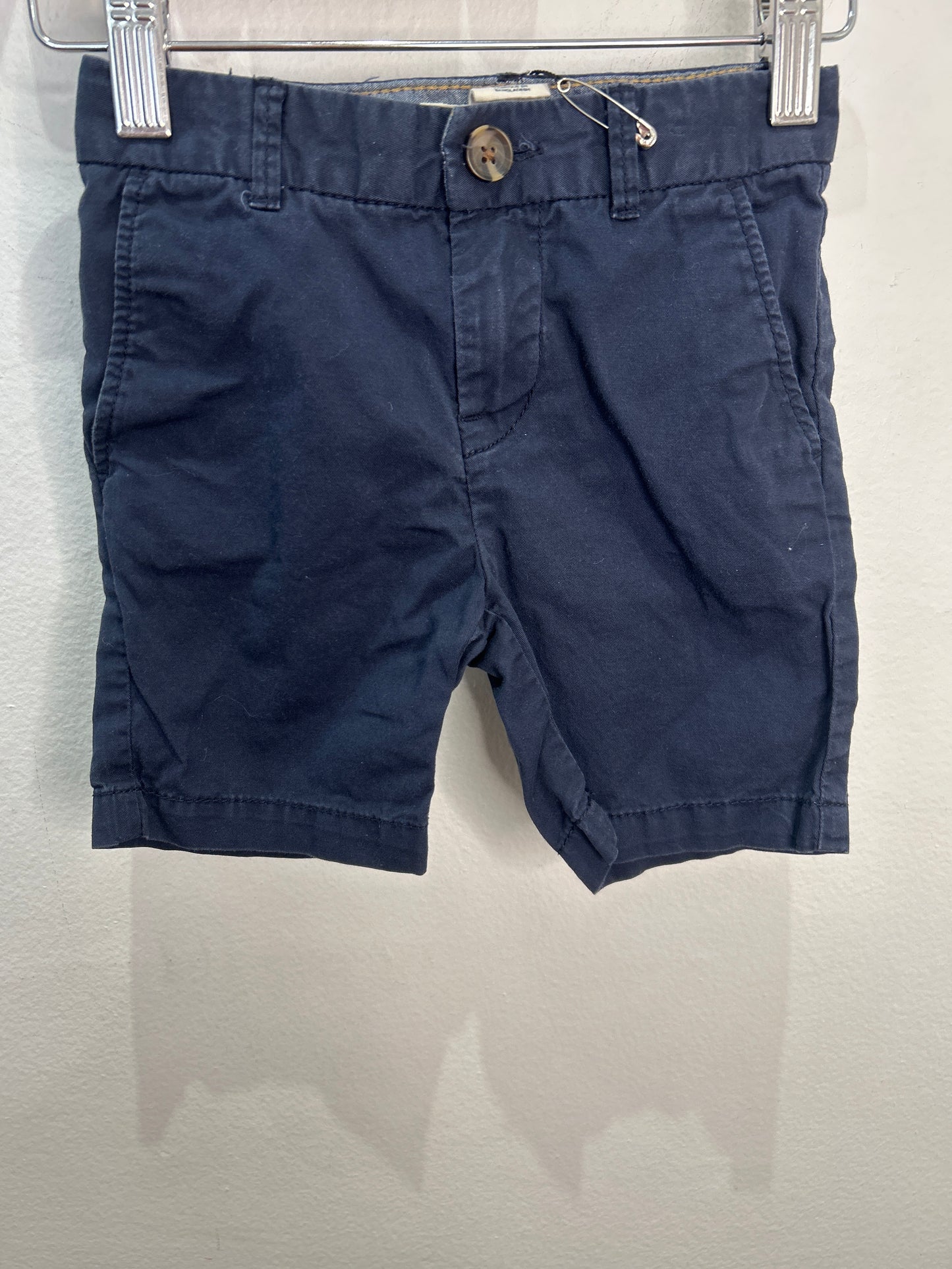 Navy chino shorts 18-24m