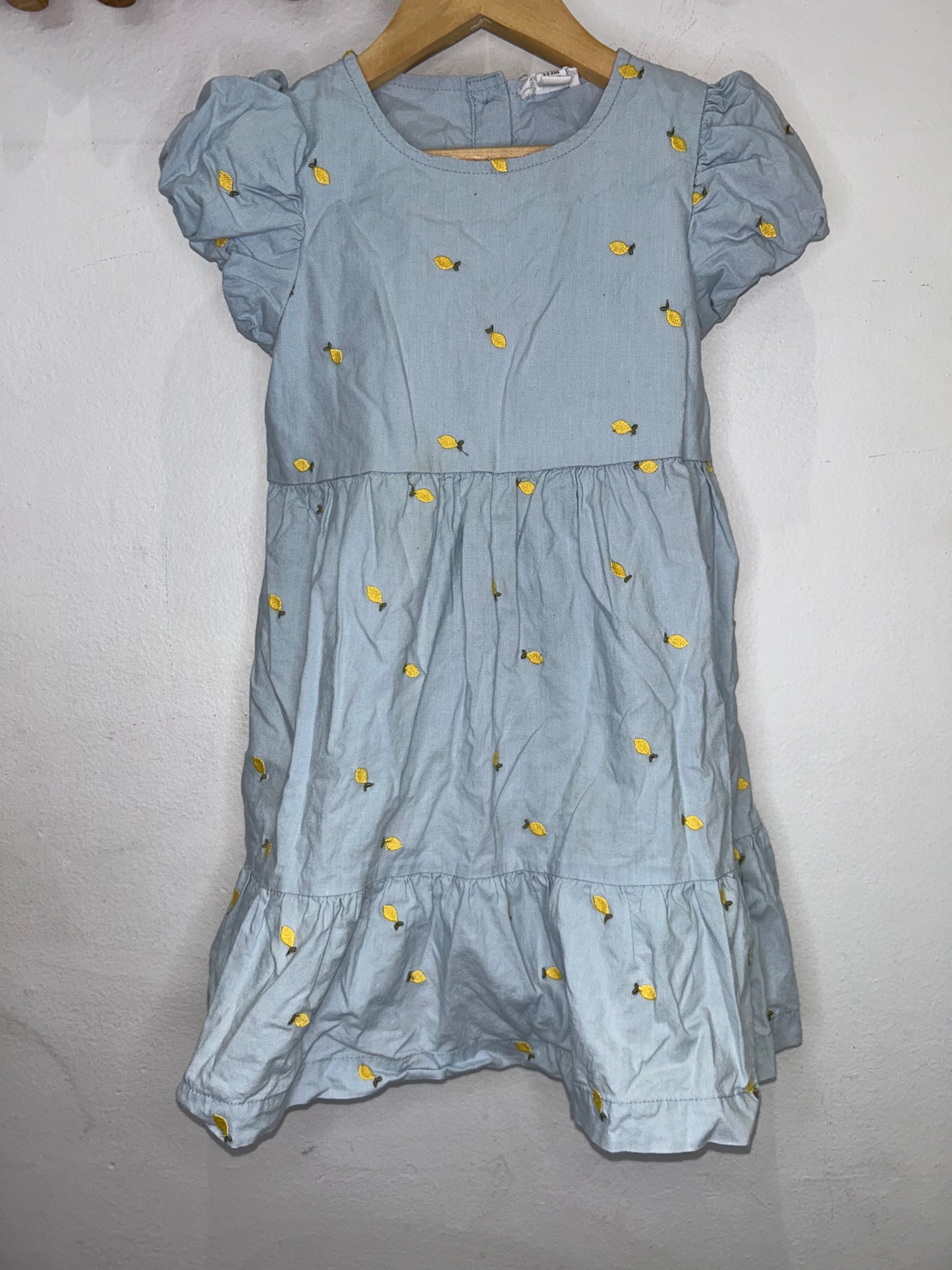 Lemons blue dress 2-3y