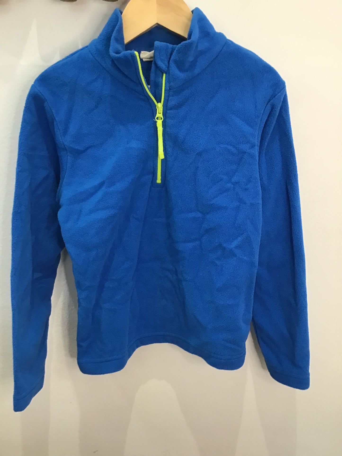 Mid blue quarter zip fleece 5-6y