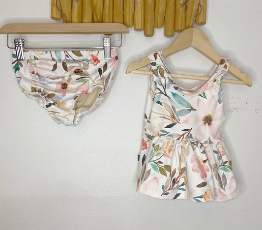Ministreet floral swimsuit 4y