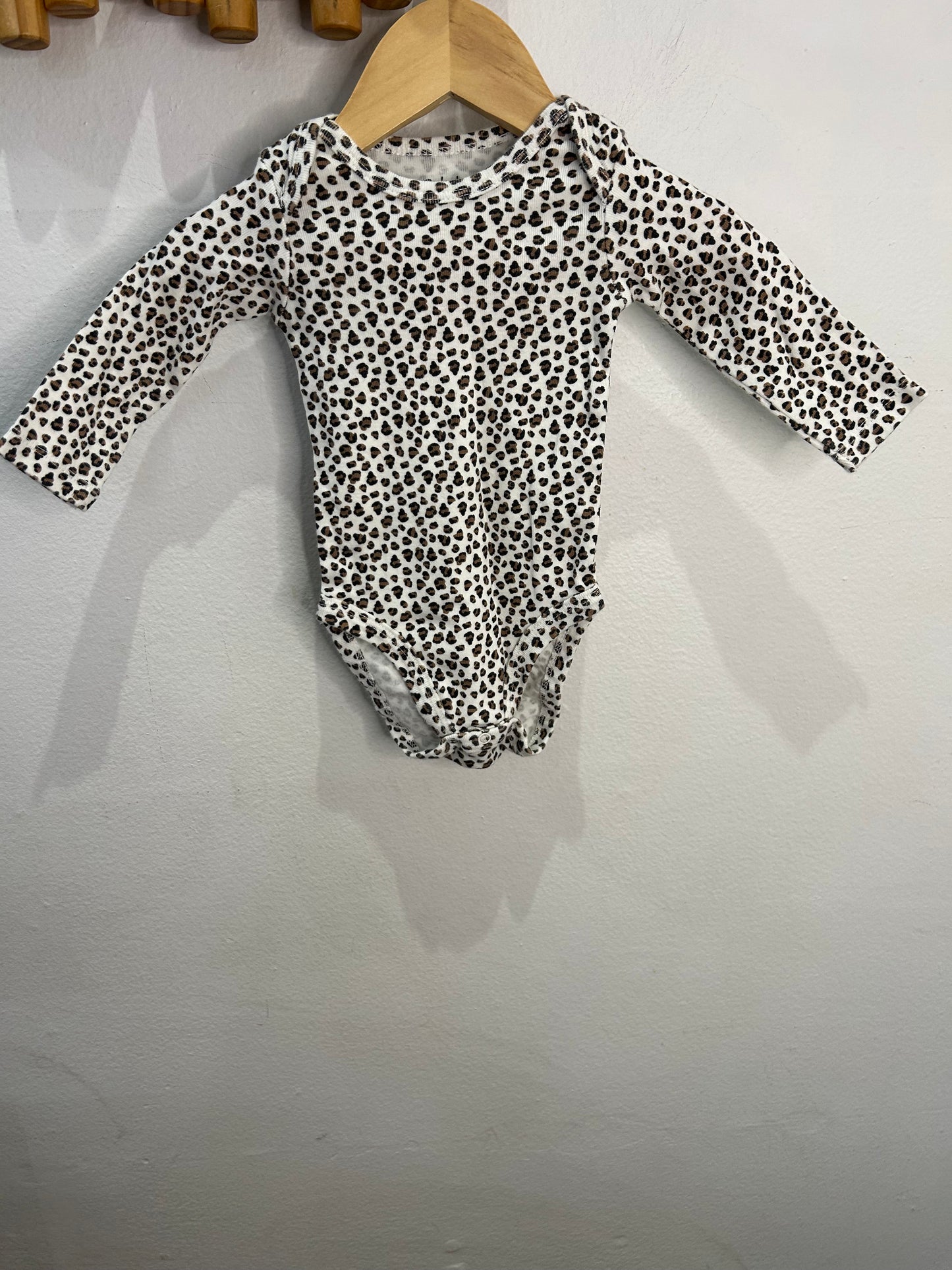 Leopard print onesie 3m