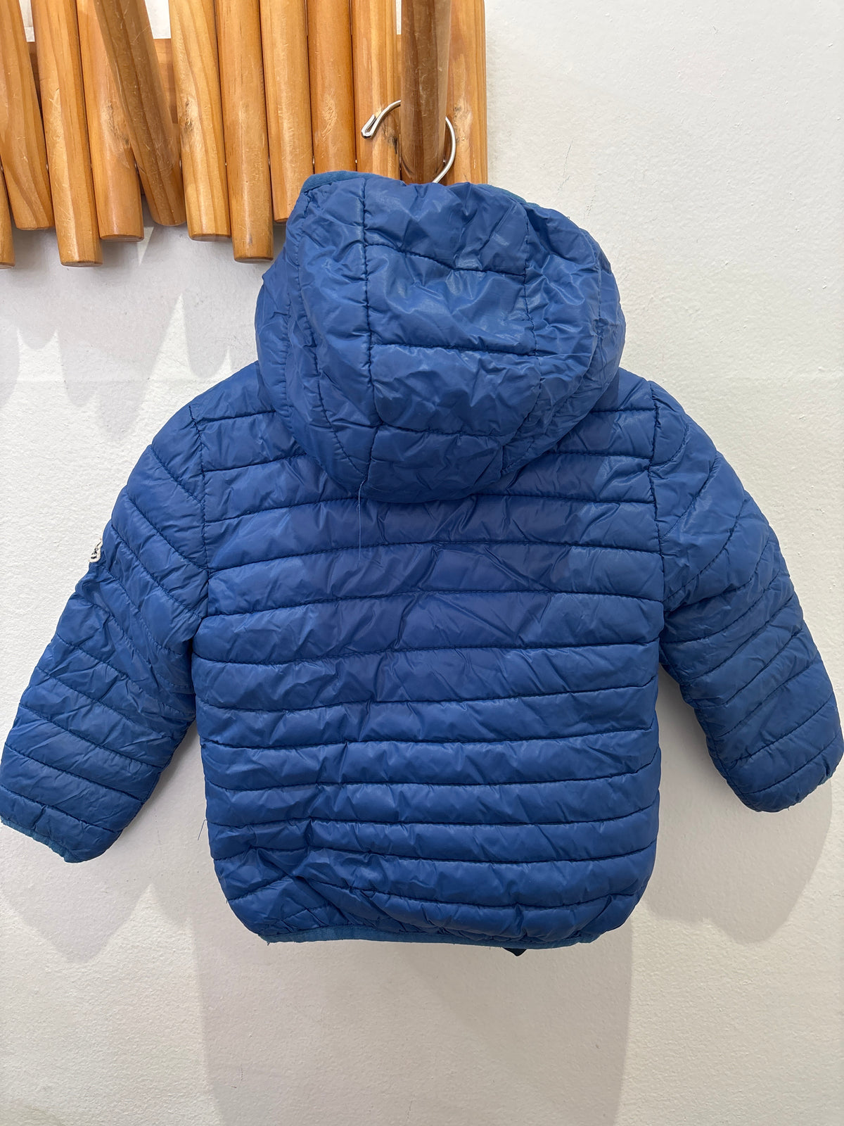 Moncler blue jacket 4y