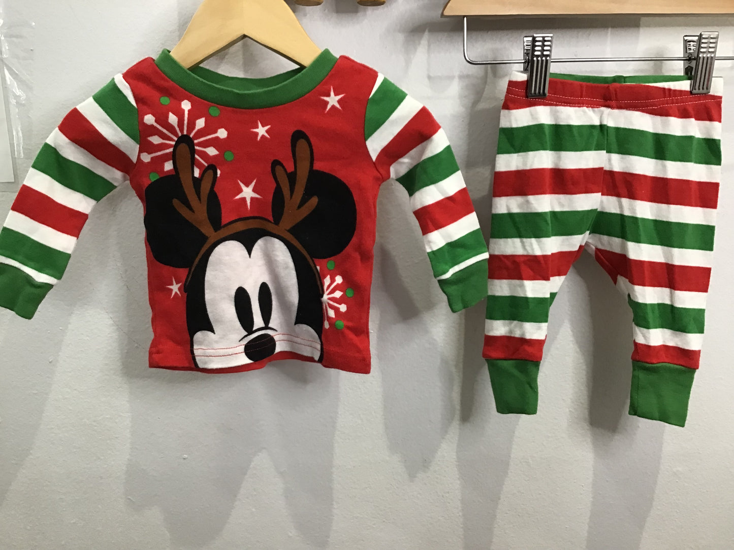Baby Mickey Mouse Christmas 2-piece 6m