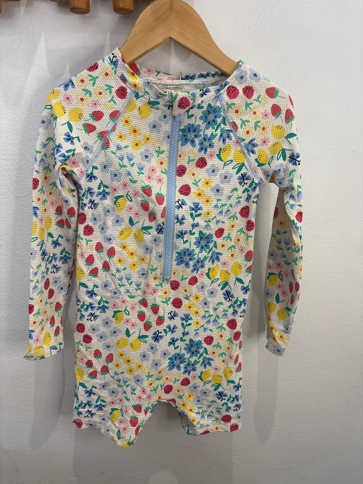 Berries and flowers swimsuit 4y