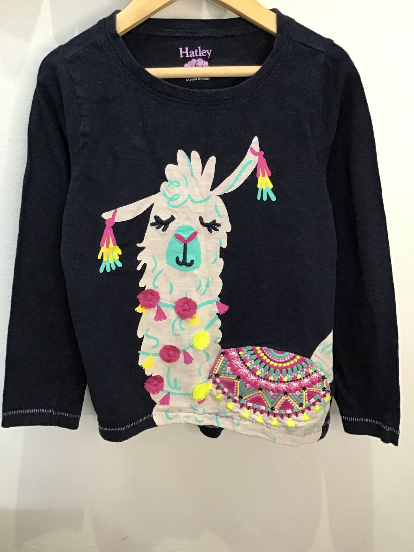 Hatley llama longsleeve 7y