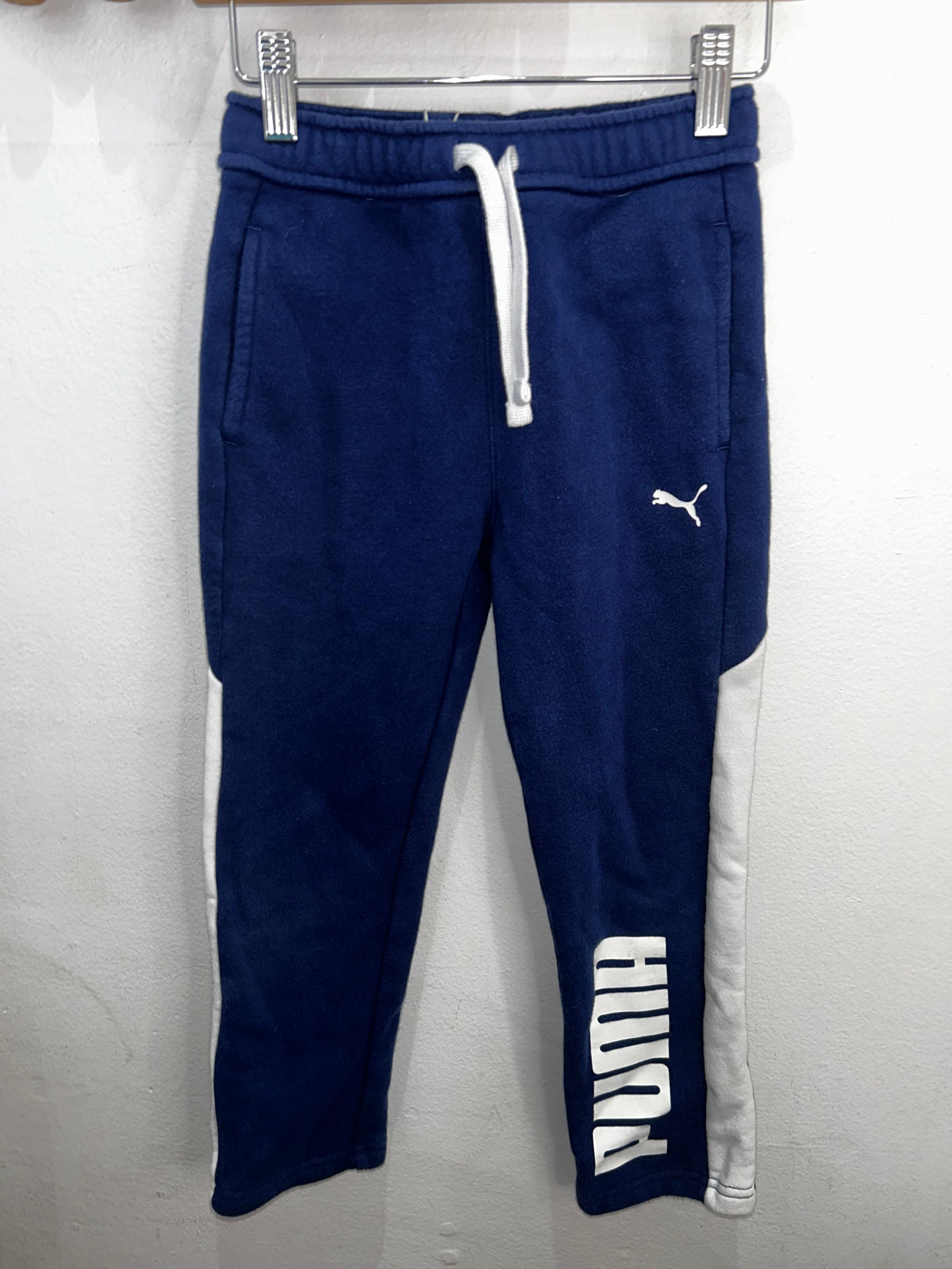 Puma blue joggers 6y