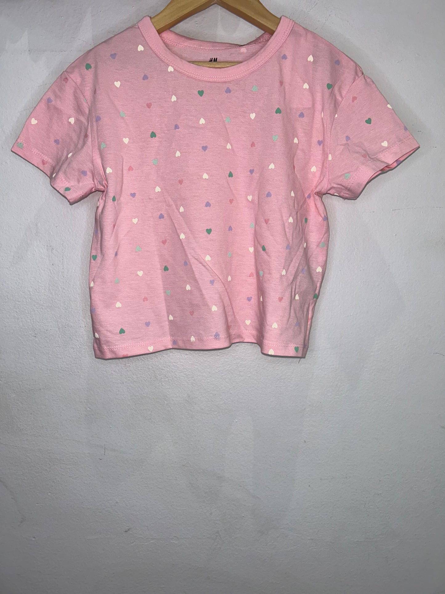 Hearts boxy tee 2-4y NEW