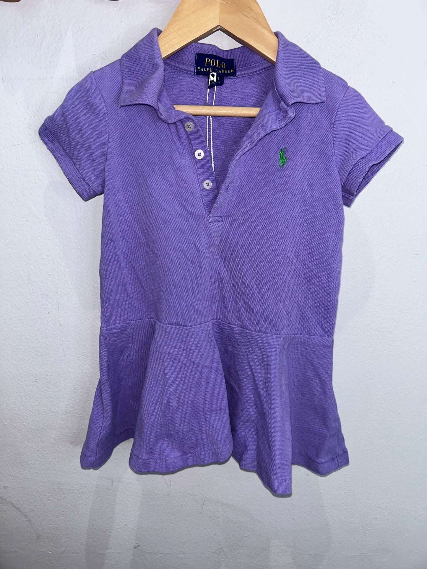 Purple polo dress 2y