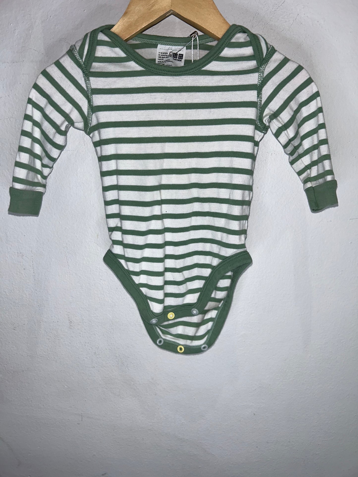 Green Stripes Onesie 6-12m
