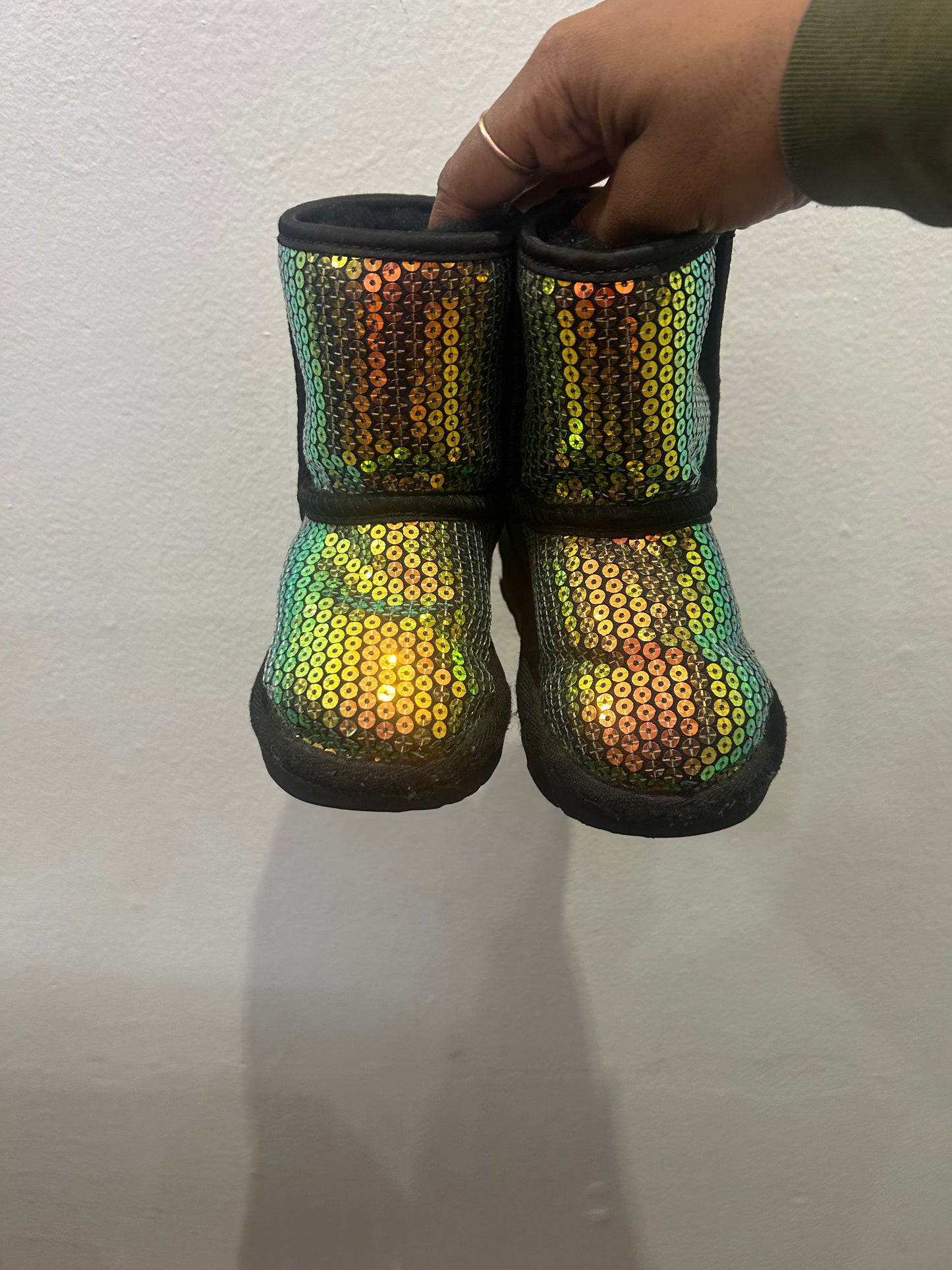 C6 colourful sequined Uggs