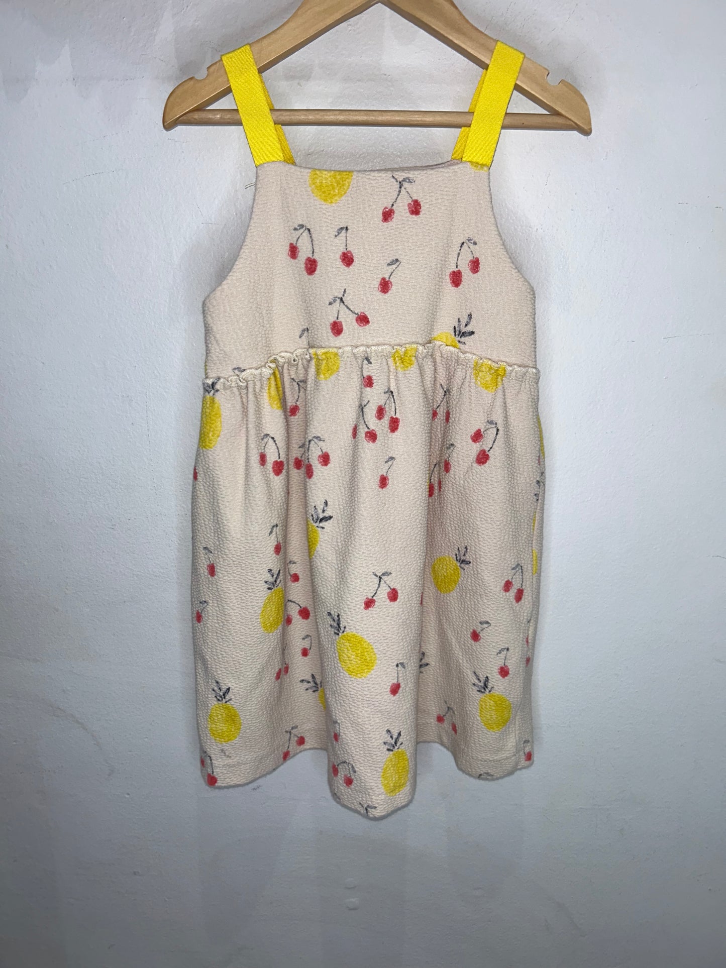 Lemons and cherries dress 4-5y