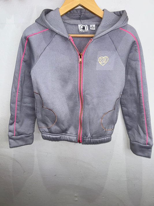 Grey and pink jogger set 6y