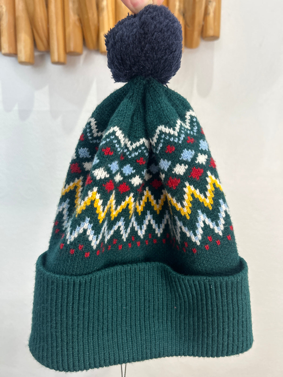 Dark green winter toque 2-4y