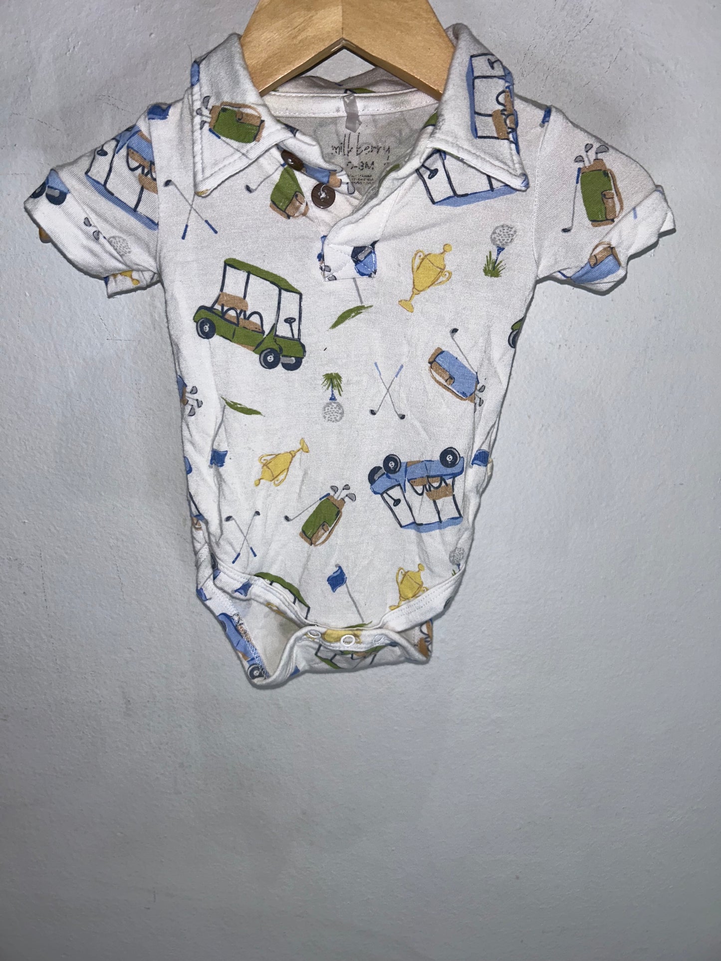 Golf Onesie w Collar 0-3m