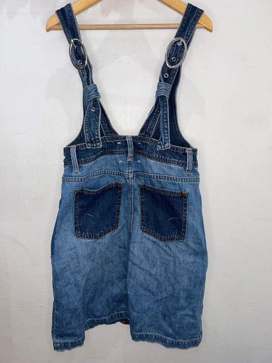 Denim skirt romper 14y