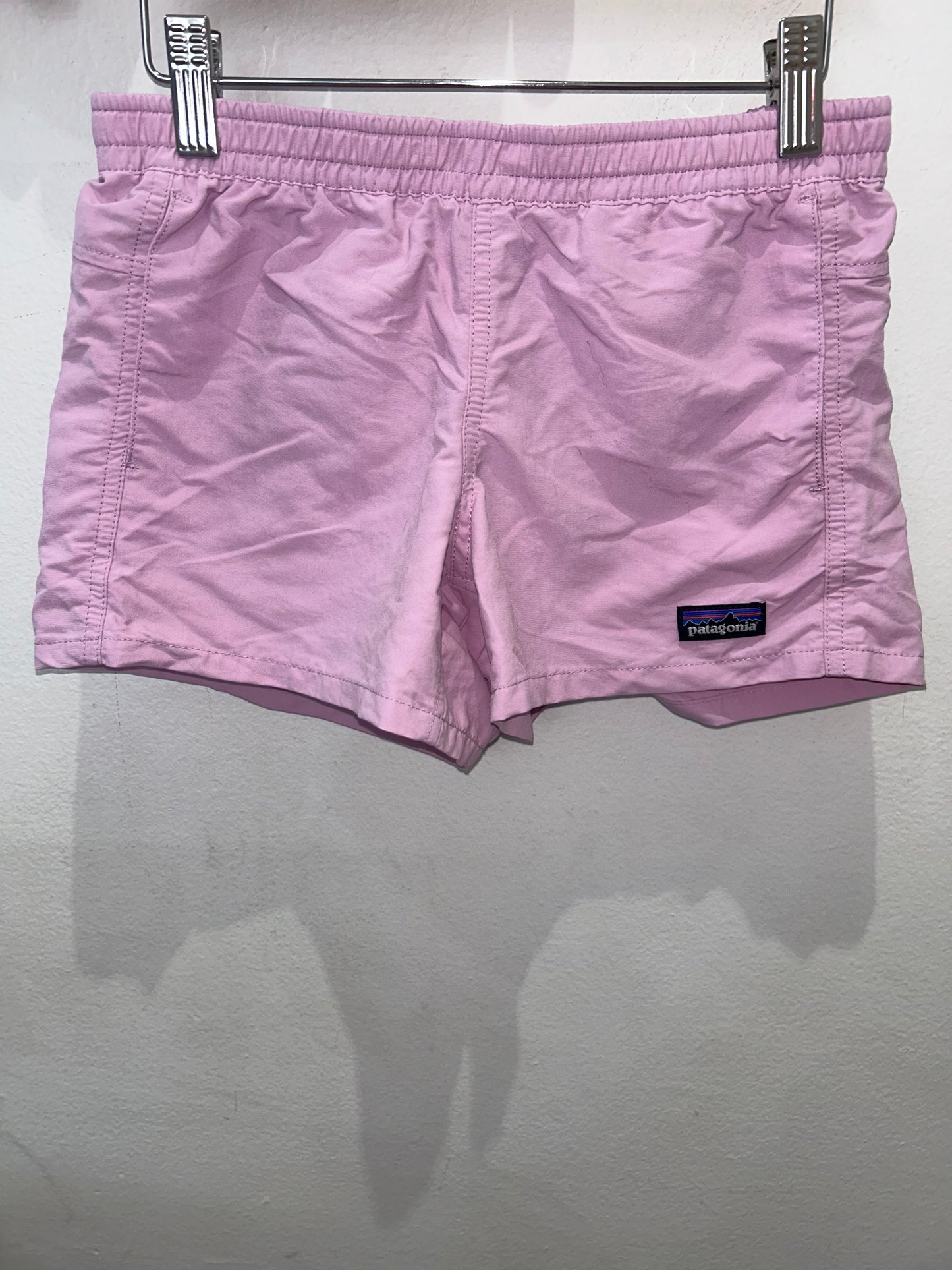 Patagonia pink shorts 12y orange seam