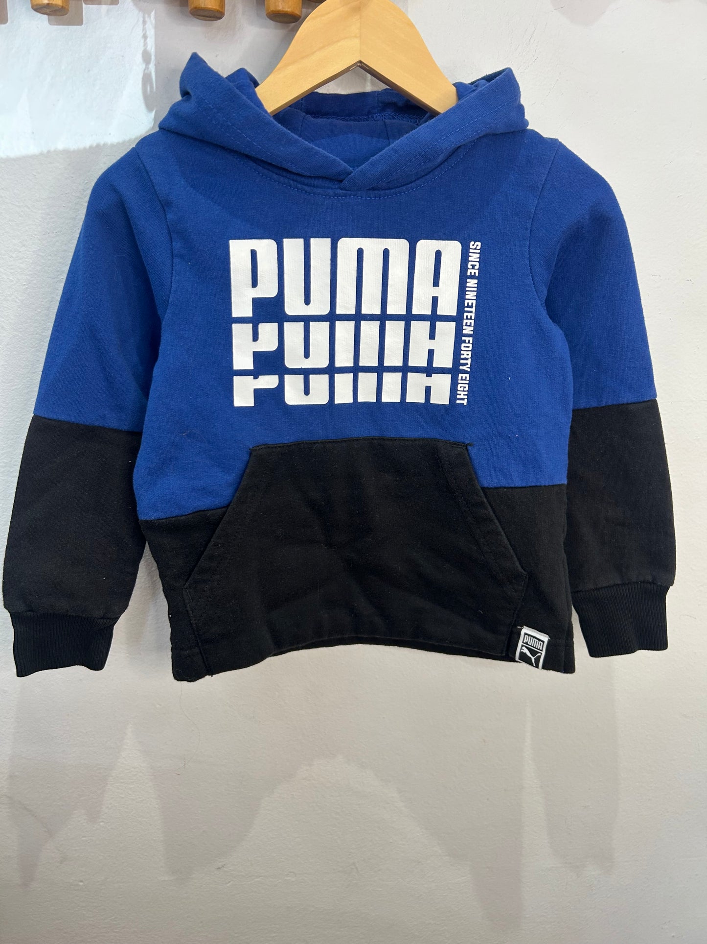 Puma blue hoodie 4y