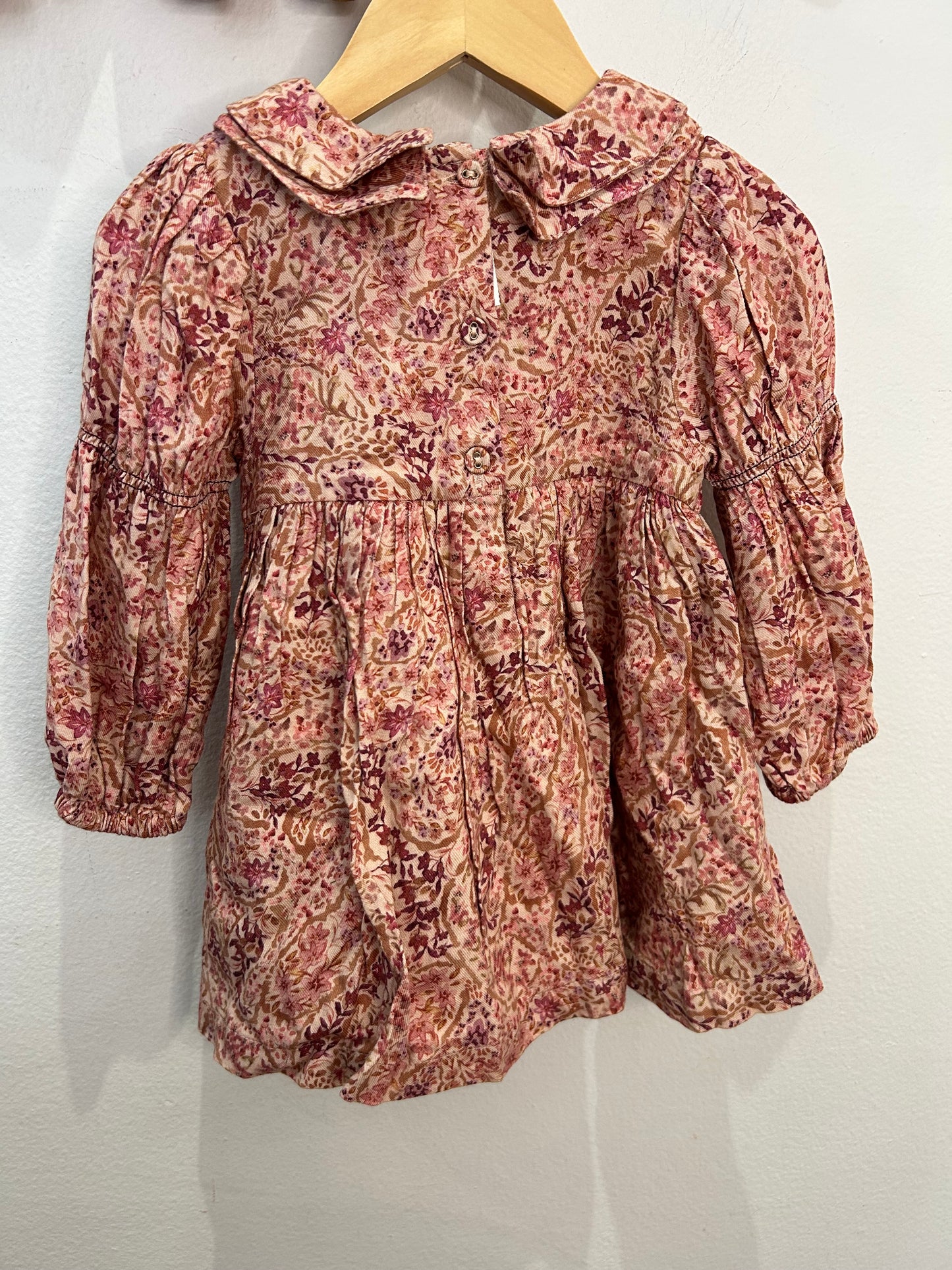 Floral smocked dress 9-12m NEW