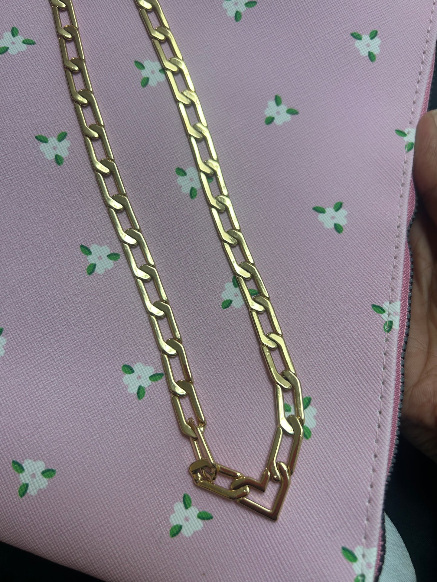 Heart chain necklace
