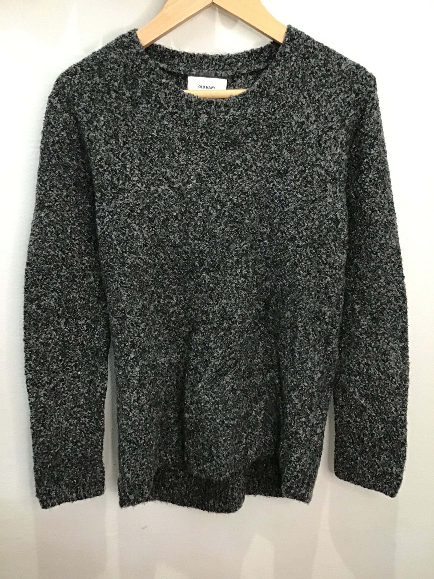 Dark grey open back sweater 8y