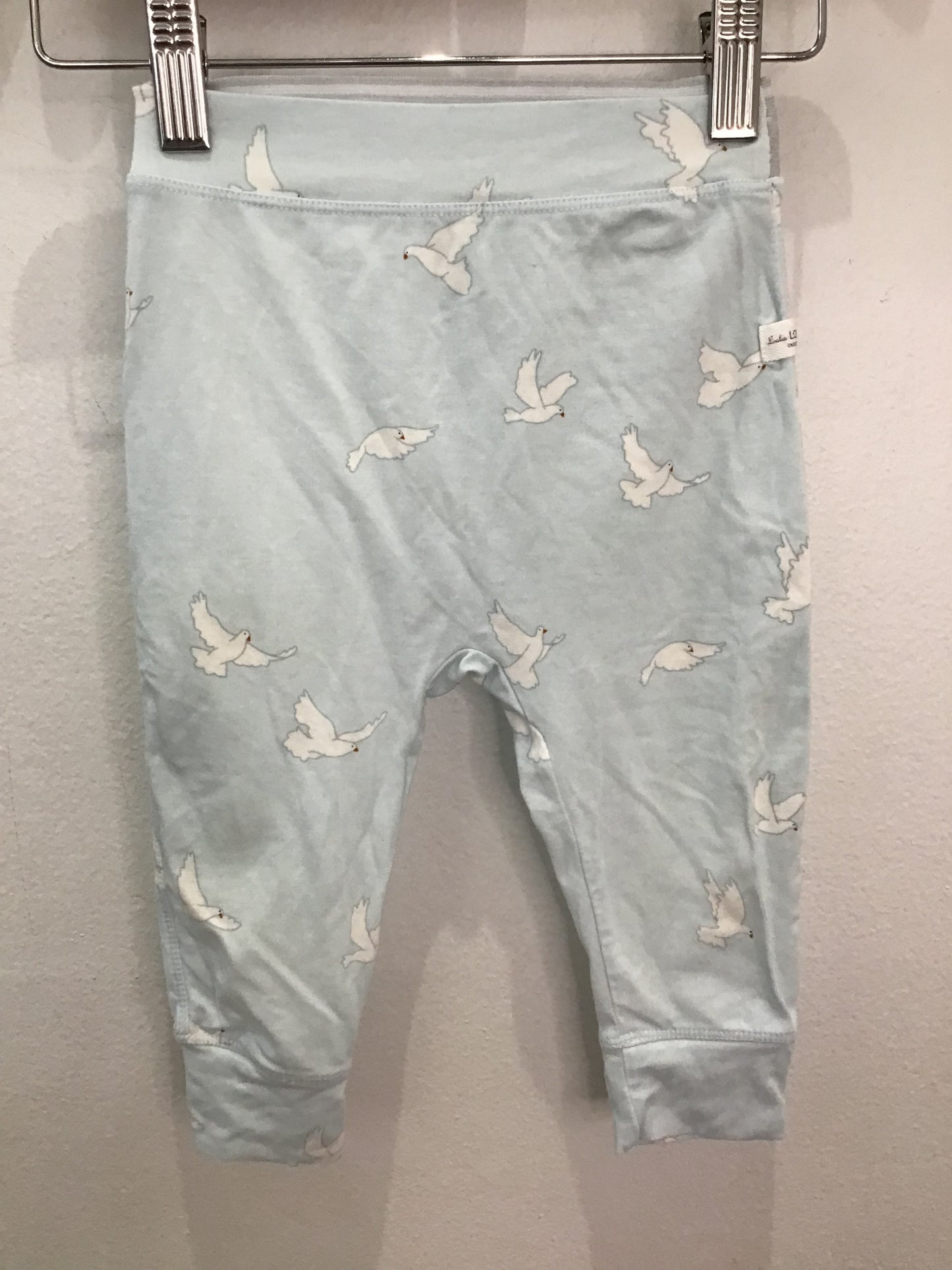 Louloulollipop doves pants 12-18m