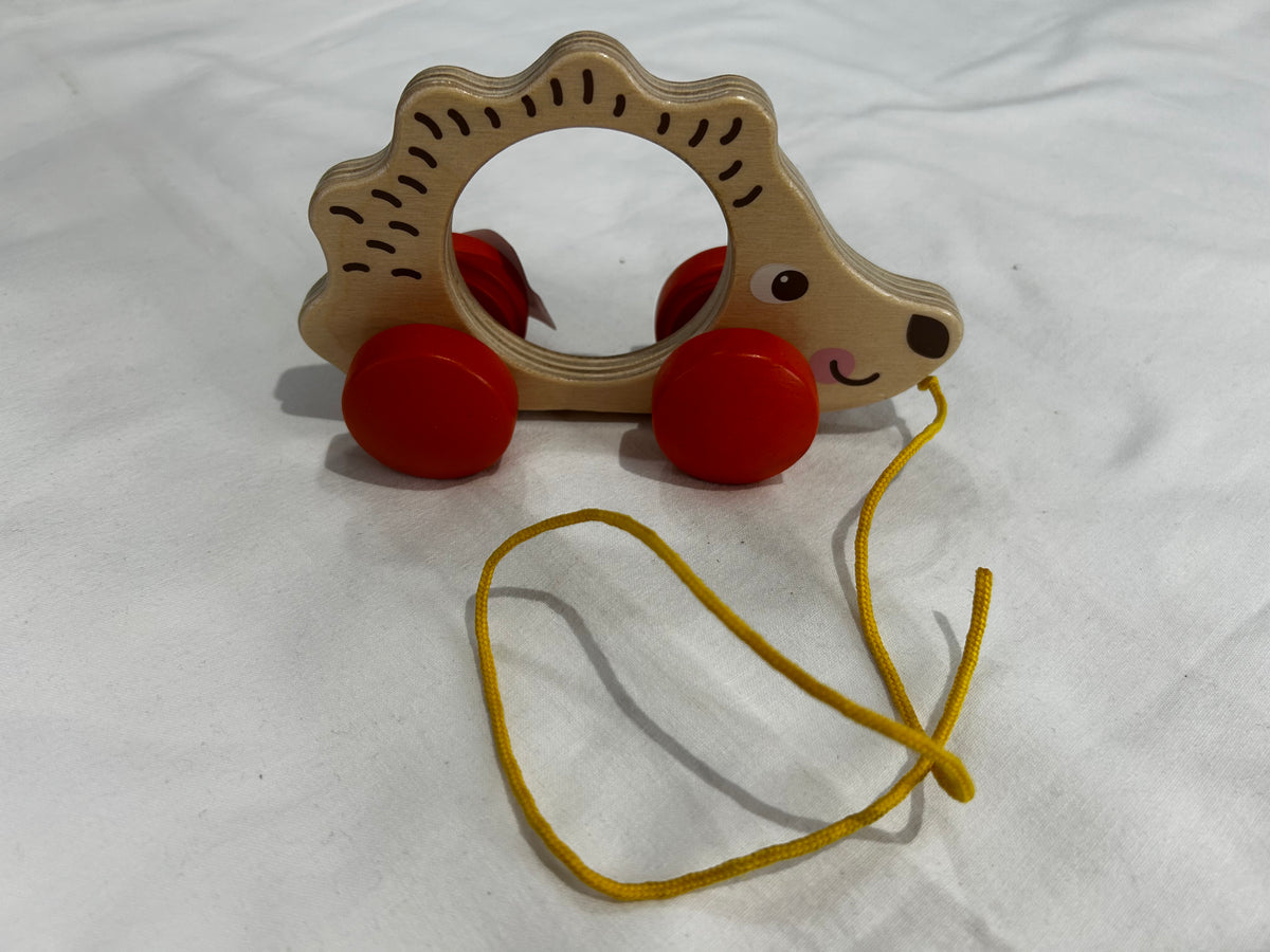 Wooden Pull-along Hedgehog