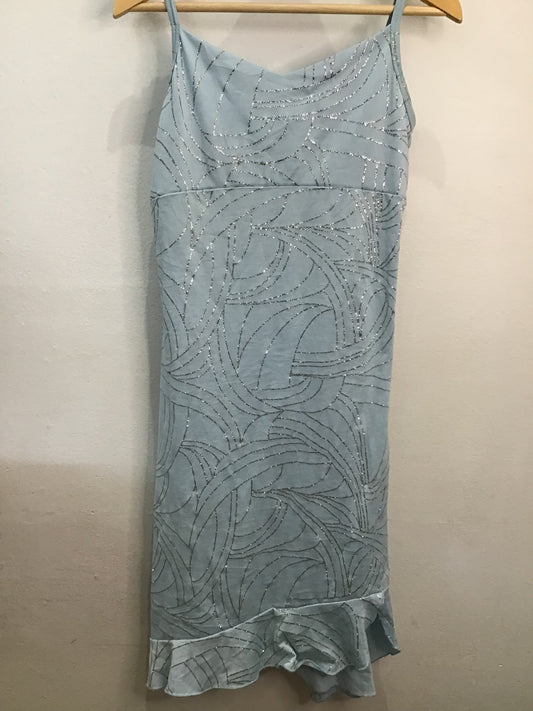 Vintage Lasenza Girl sparkly blue dress Y2K - 12y