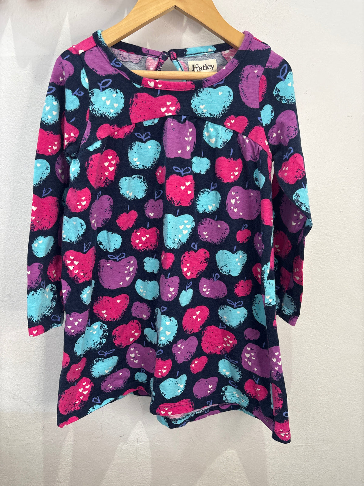 Hatley dark apples dress 4y