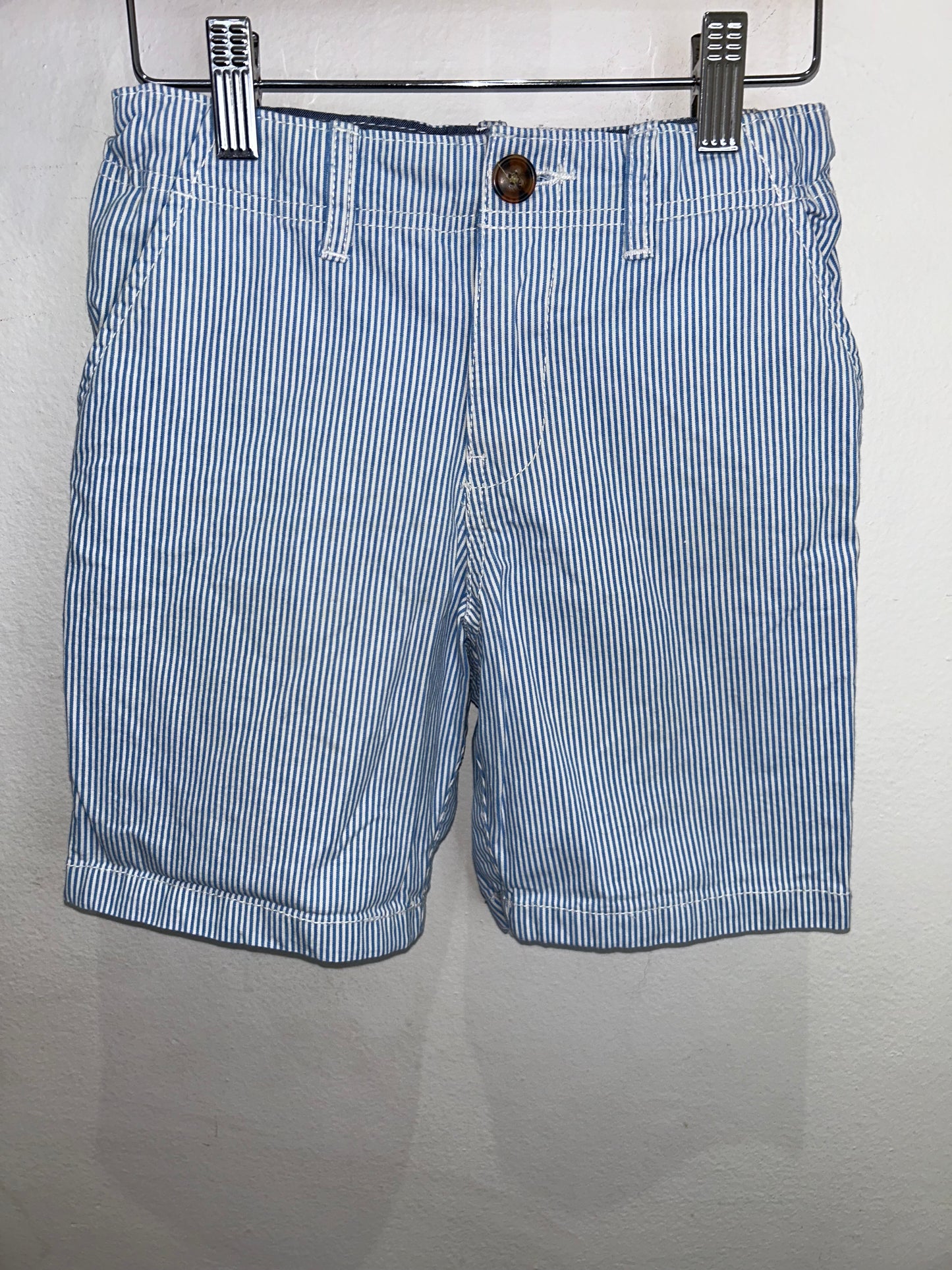 Blue vertical stripes shorts 6y