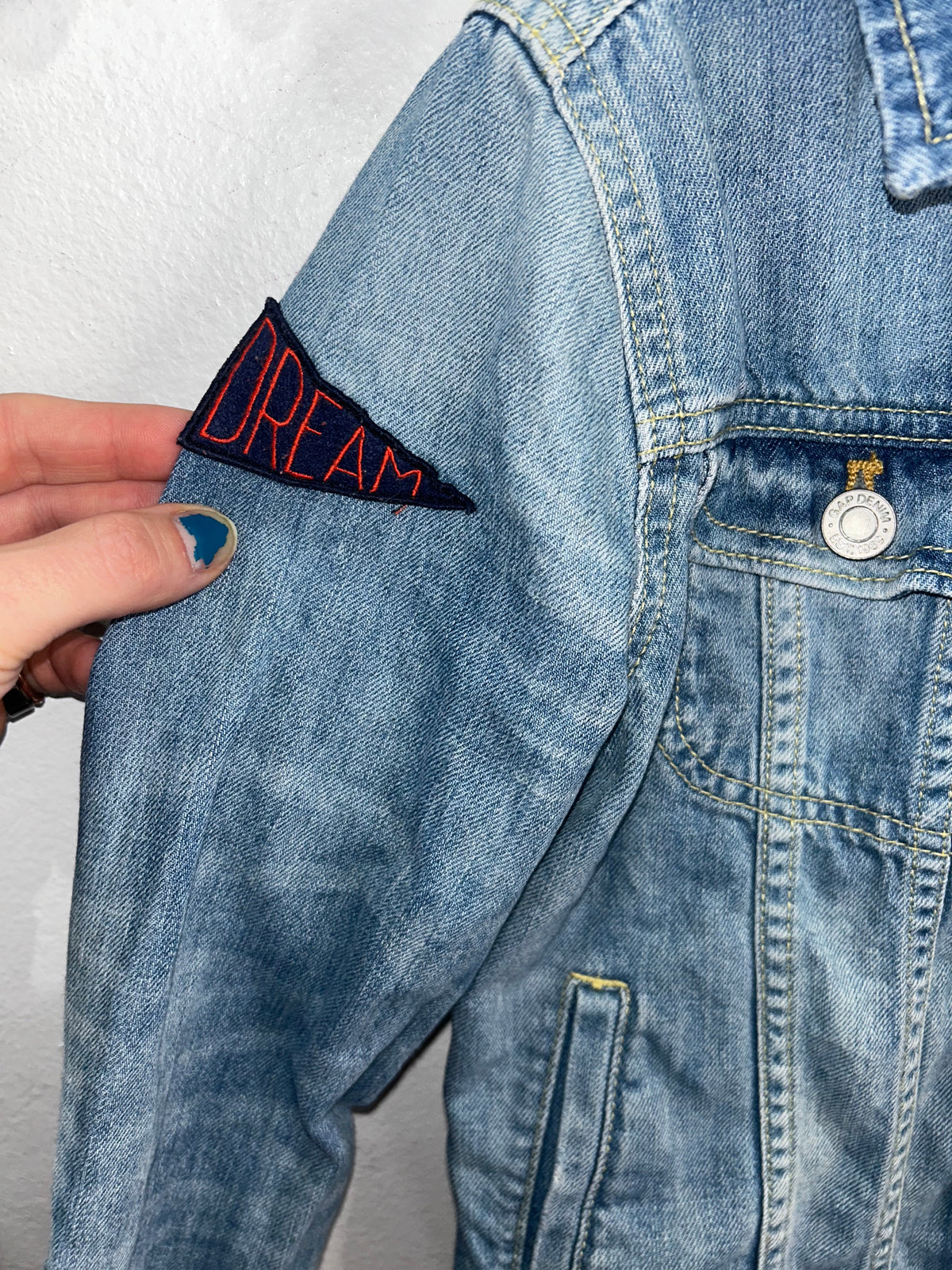 Jean Jacket with patches 8-9y