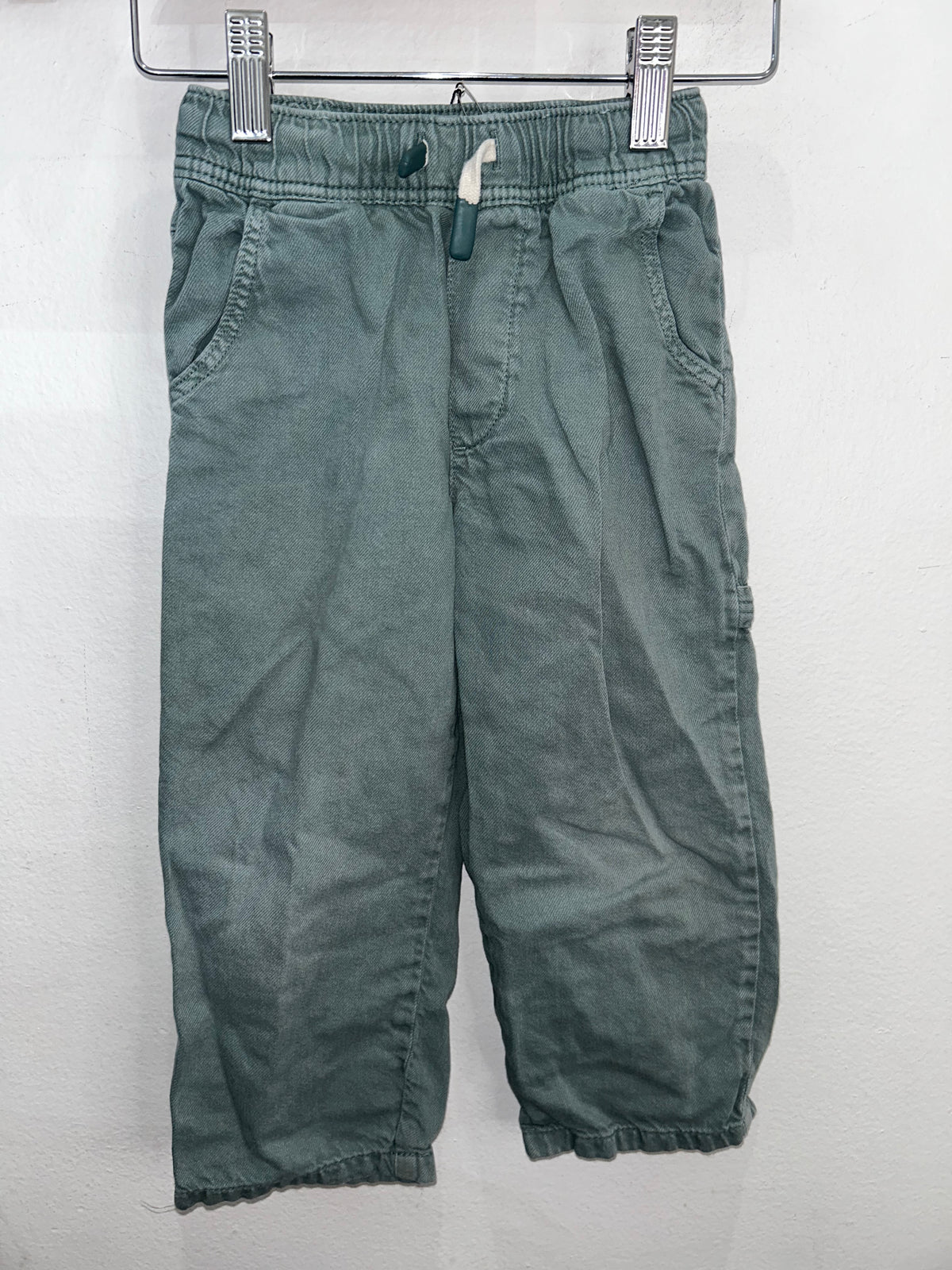Teal wide leg pants 4y*