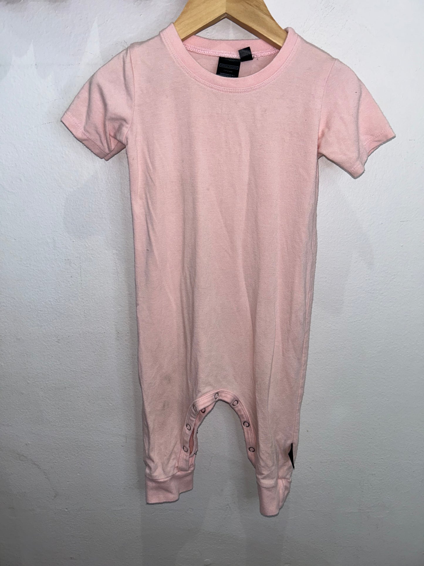 Wooly Doodle light pink romper 12-18m*