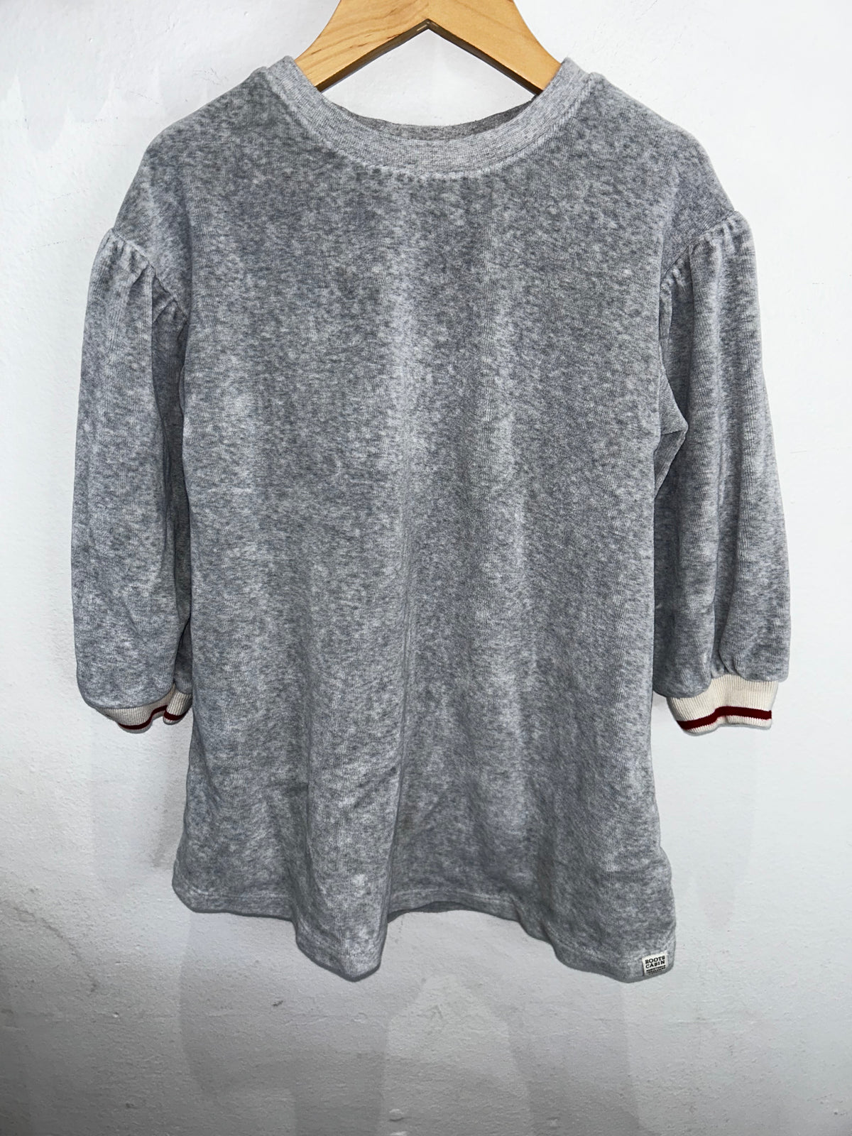 Roots terry grey dress 4y