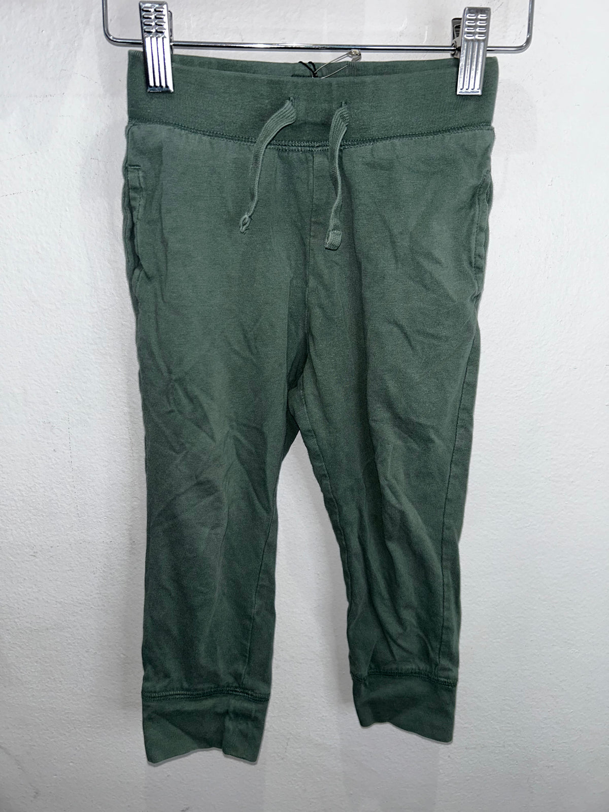 Green cotton pants 3y