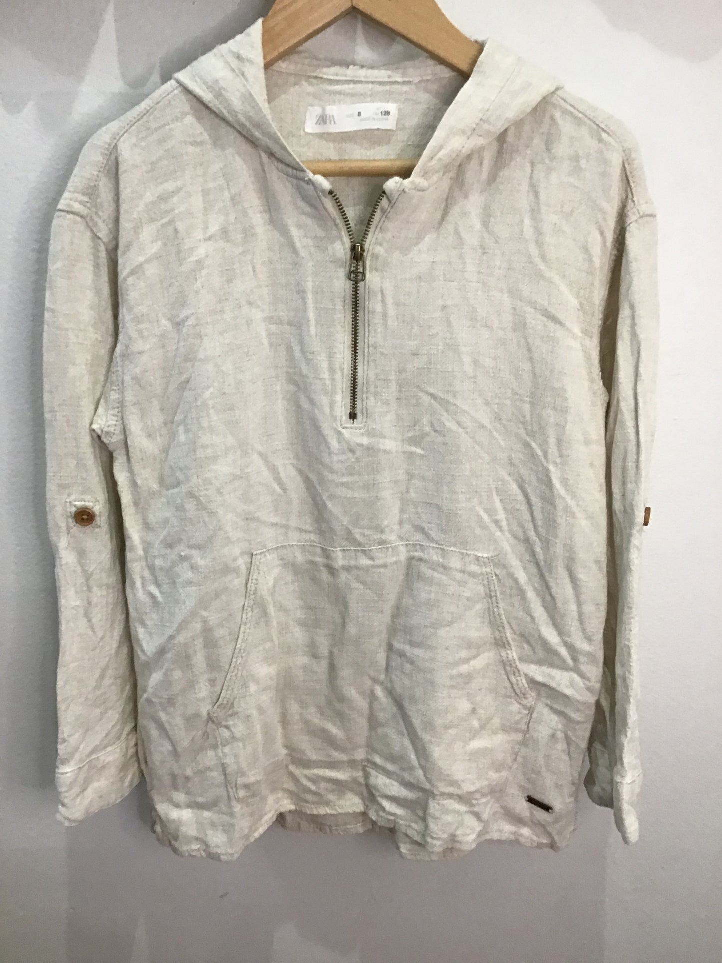 Linen hoodie 8y