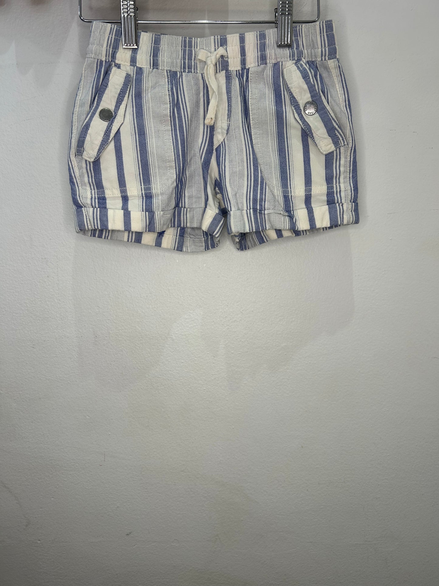 Blue stripe pocket shorts 6-7y