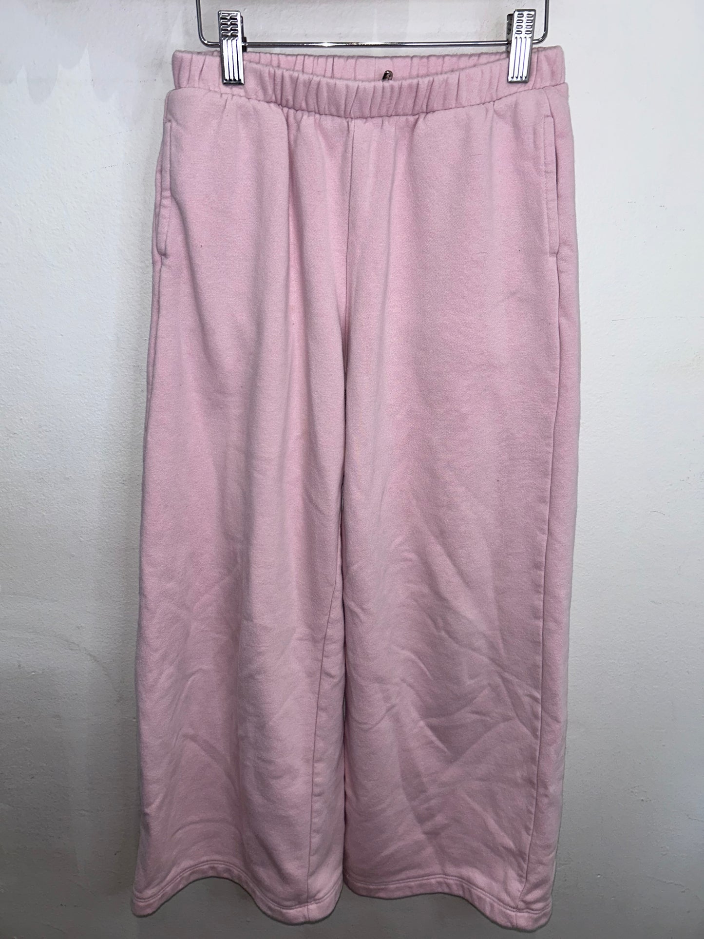 Pink wide leg joggers 10-11y*