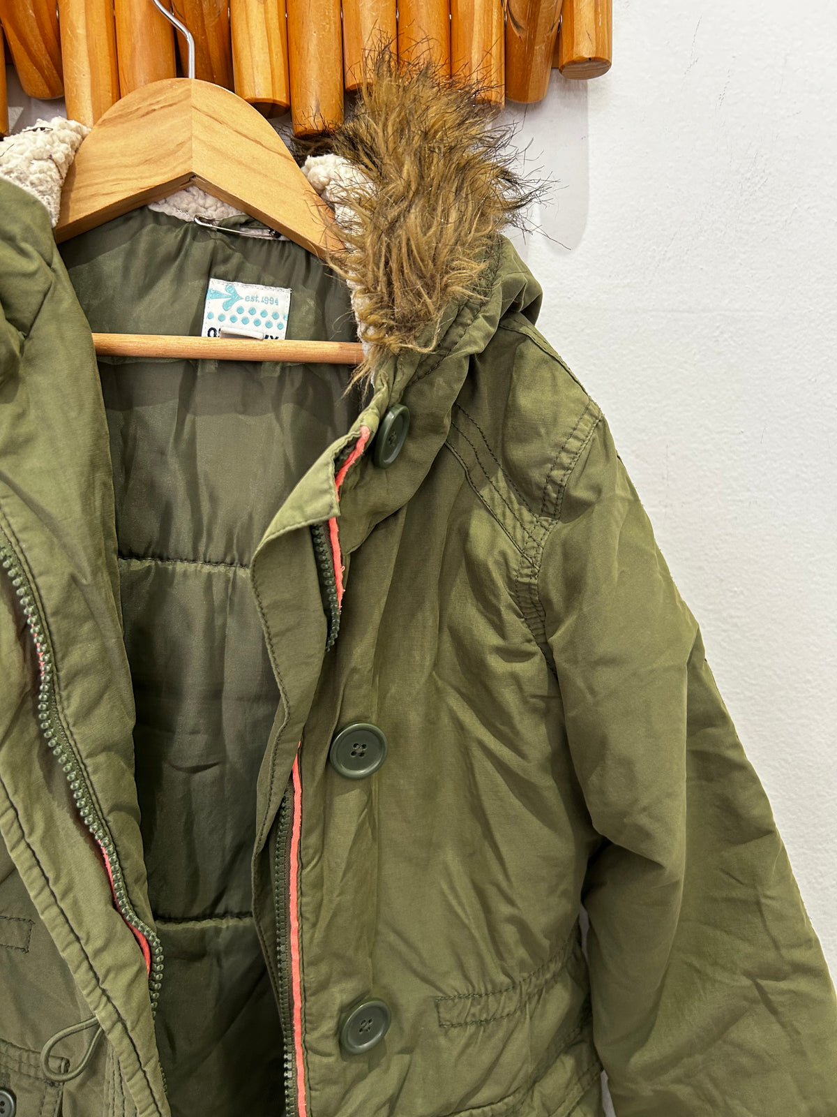Olive jacket 8y
