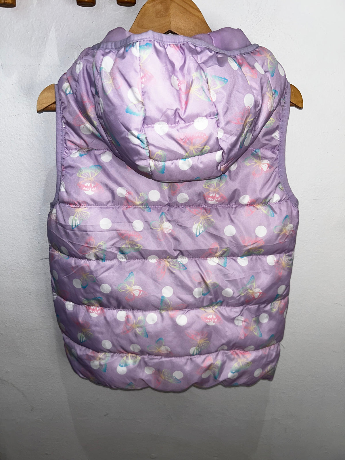 Butterflies puffer vest 6y