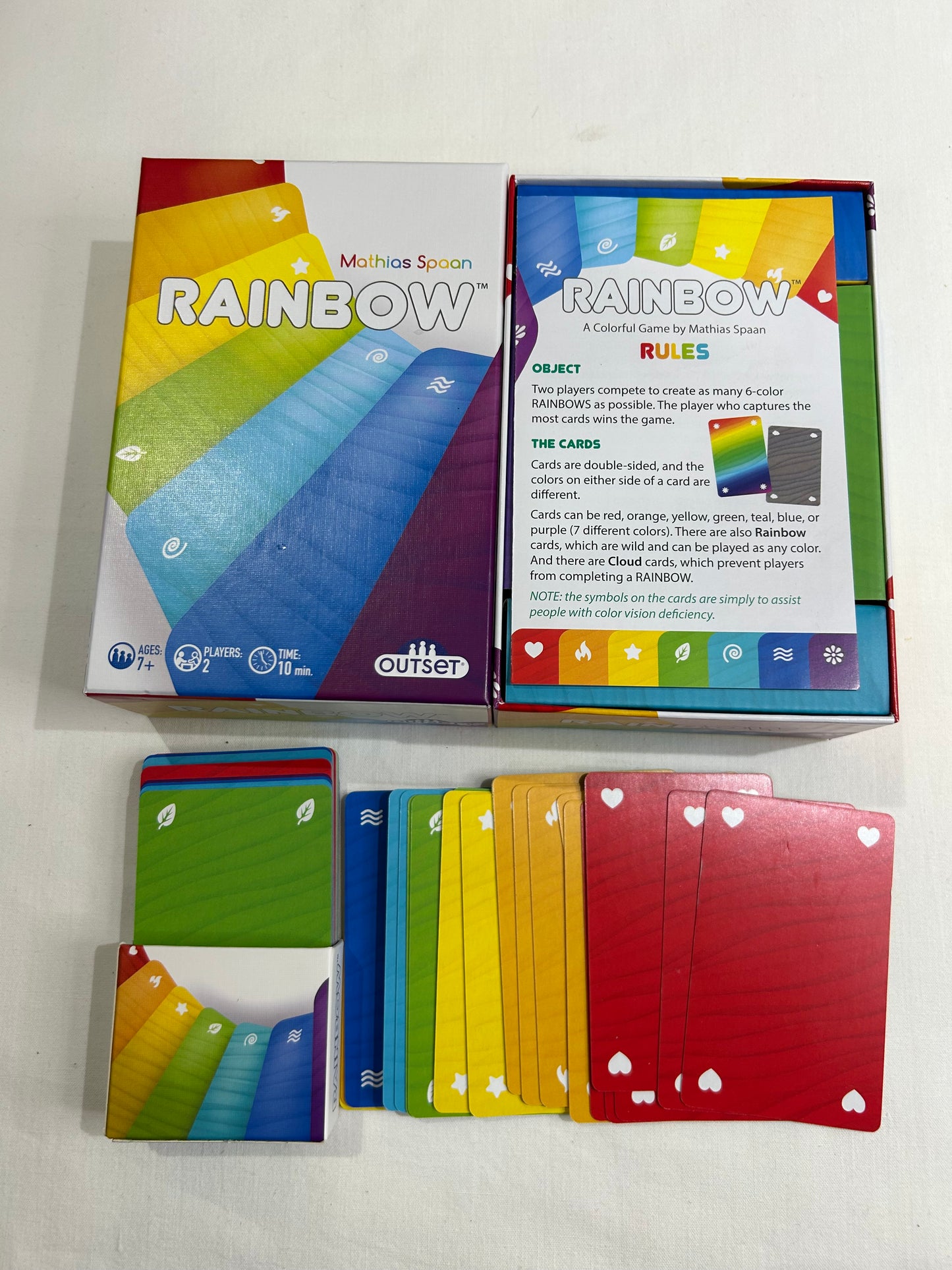 Outset rainbow card game
