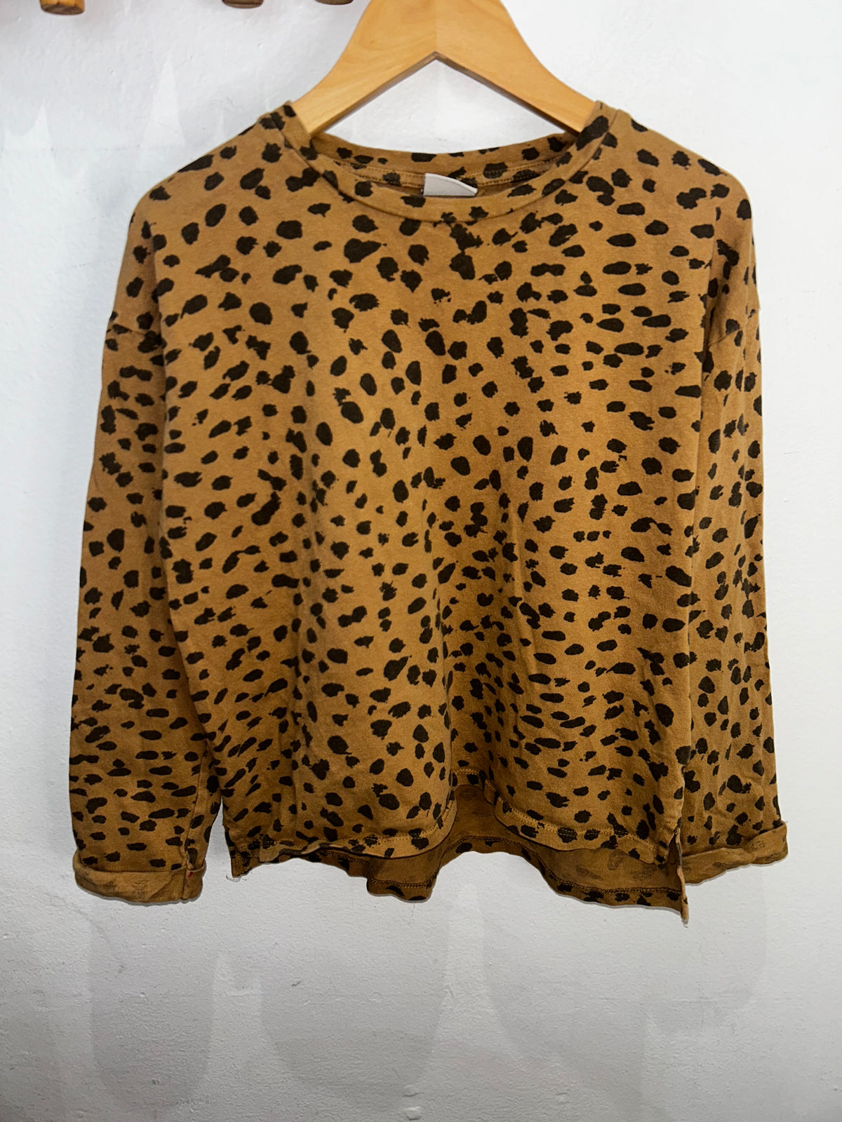 Animal print longsleeve 9y