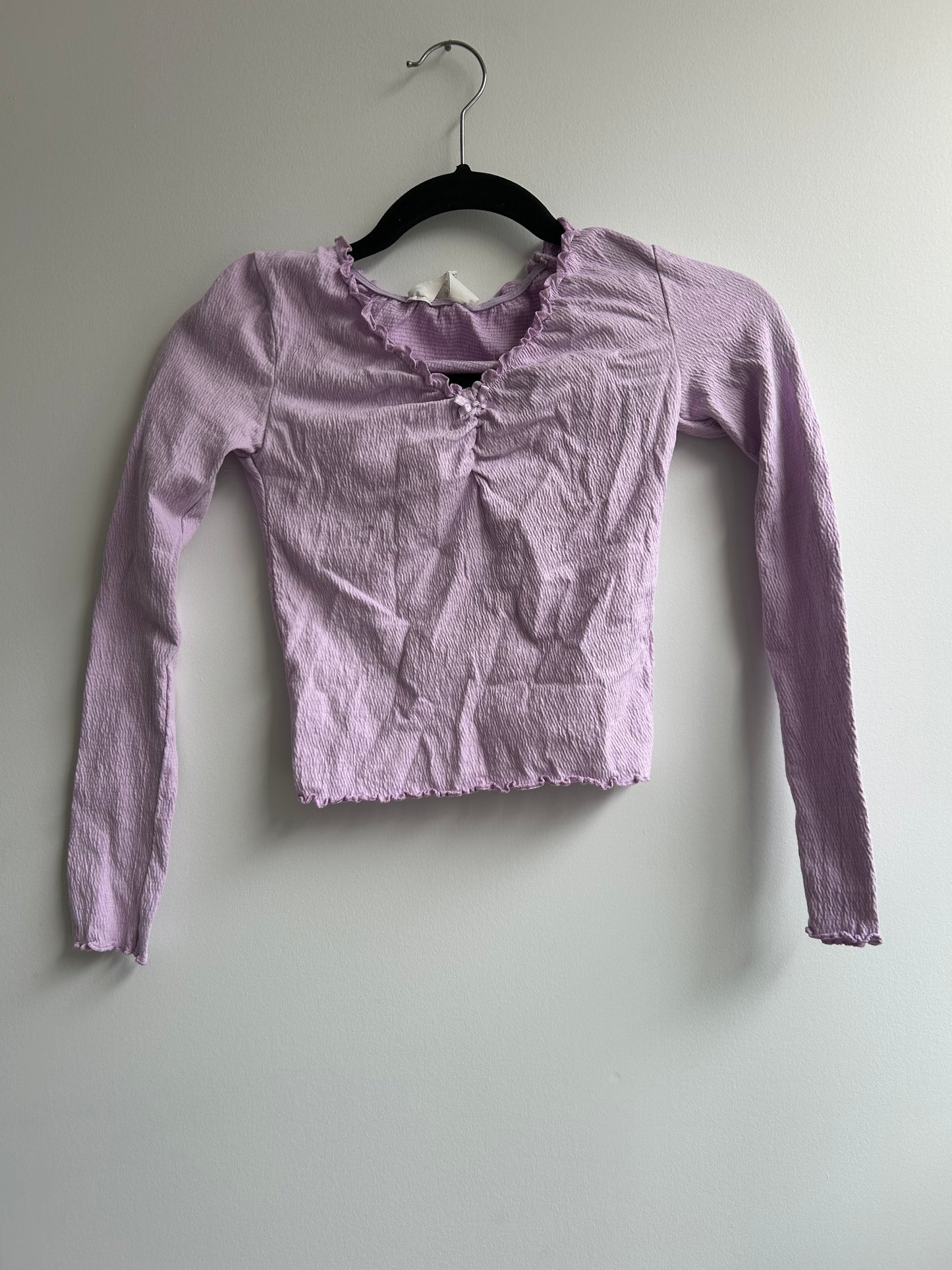 Blouse lavender textured 10-12y