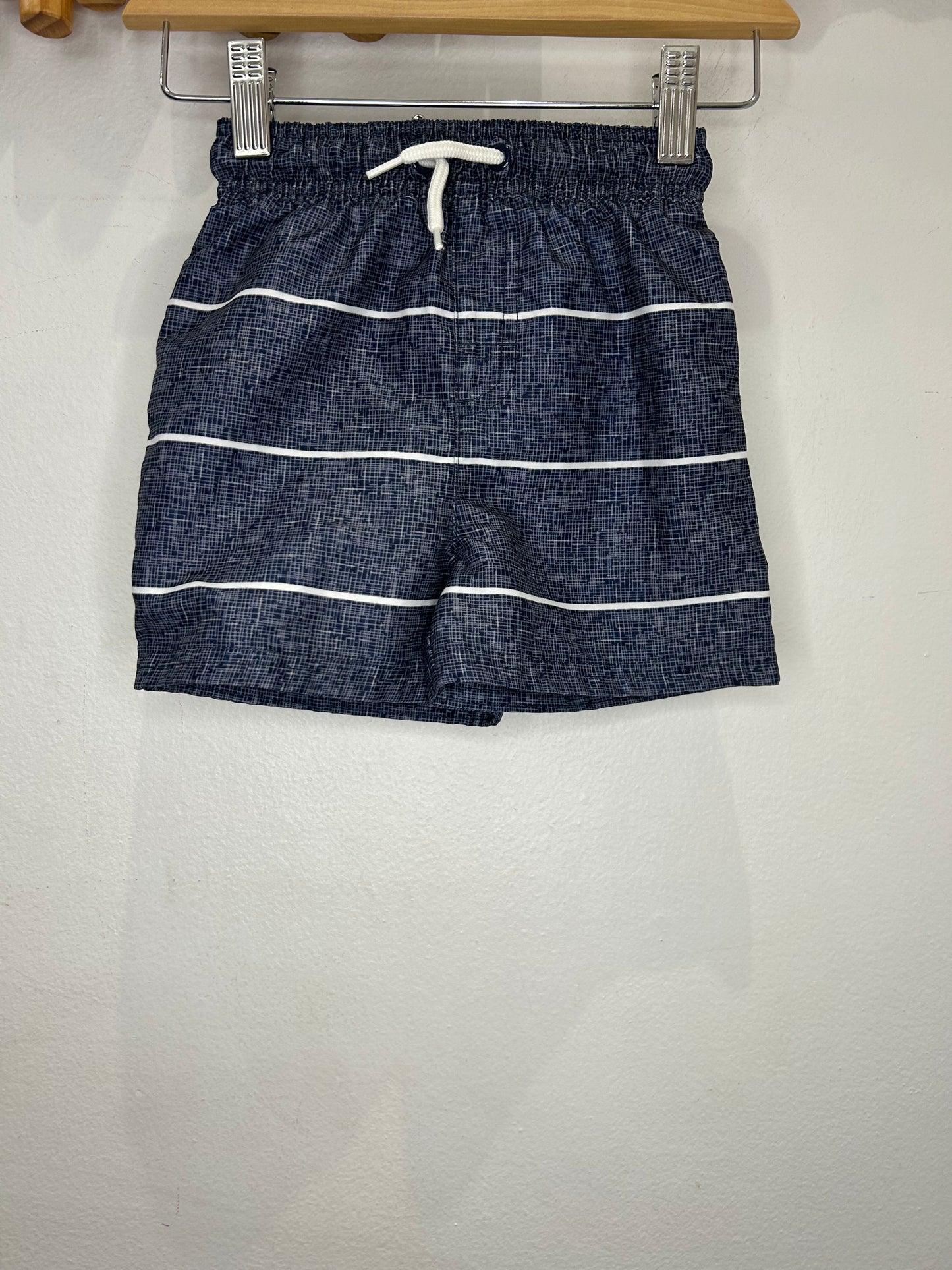 Dark blue stripes swimshorts 2y