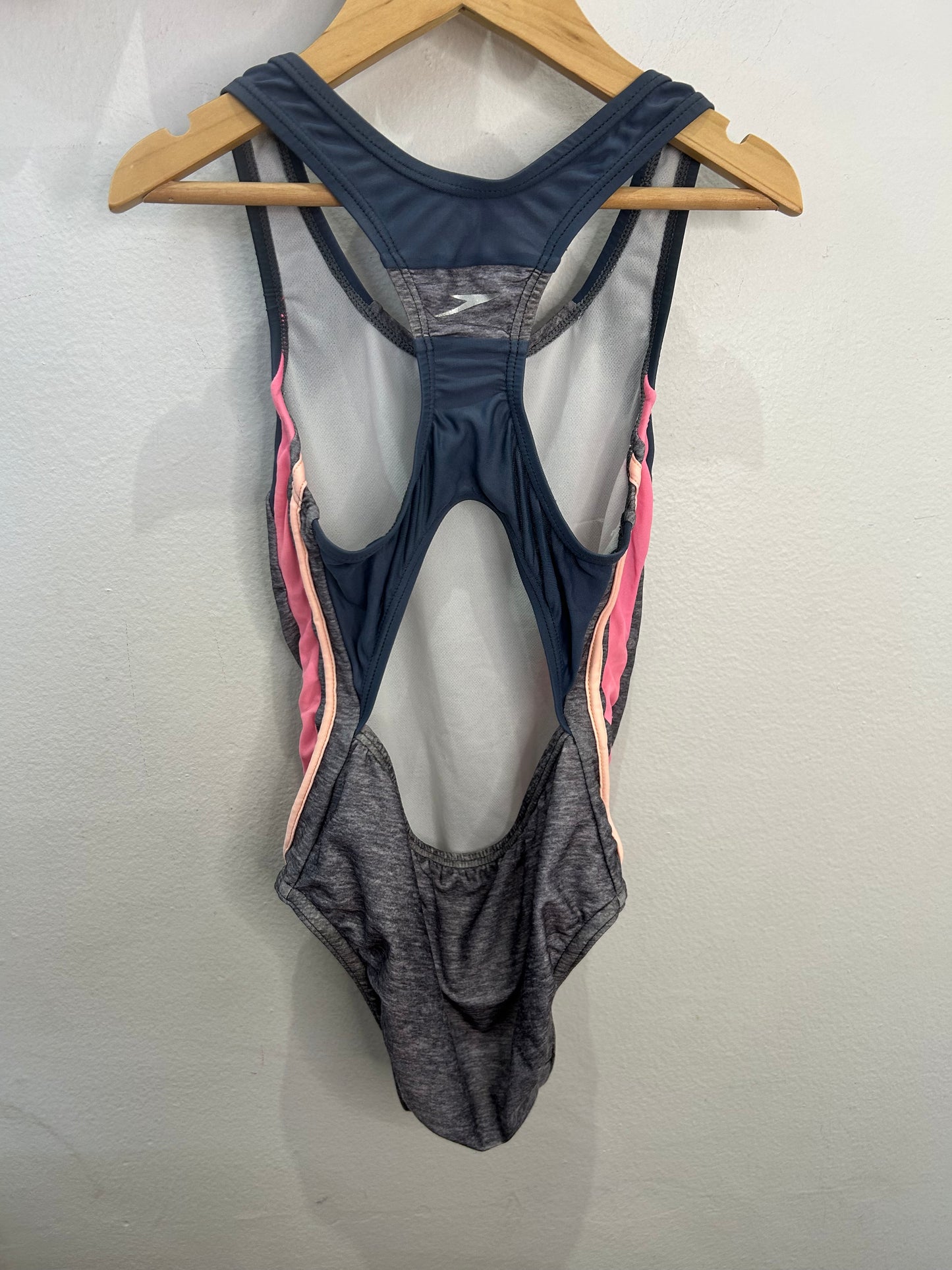 Speedo grey swimsuit 7y