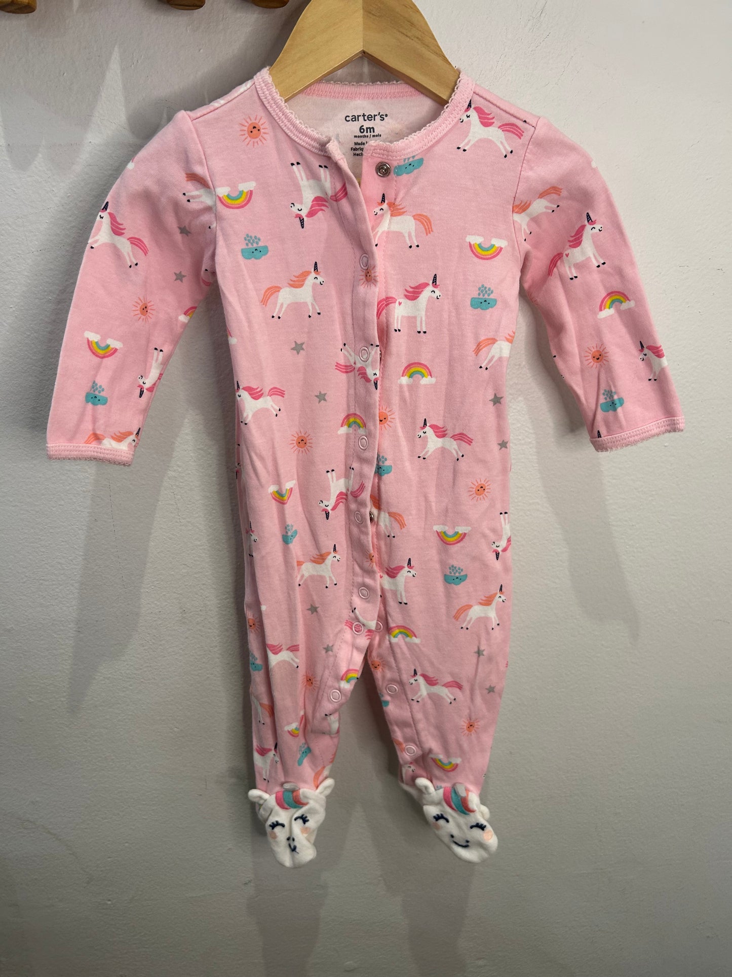 Unicorn rainbow sleeper 6m