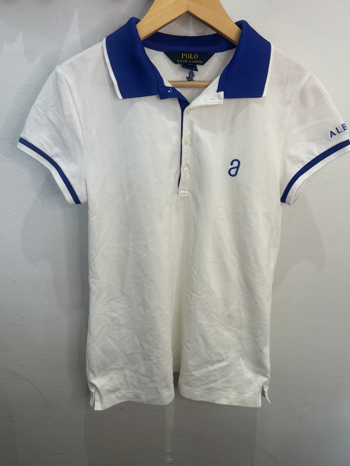 White activewear polo 12-14y